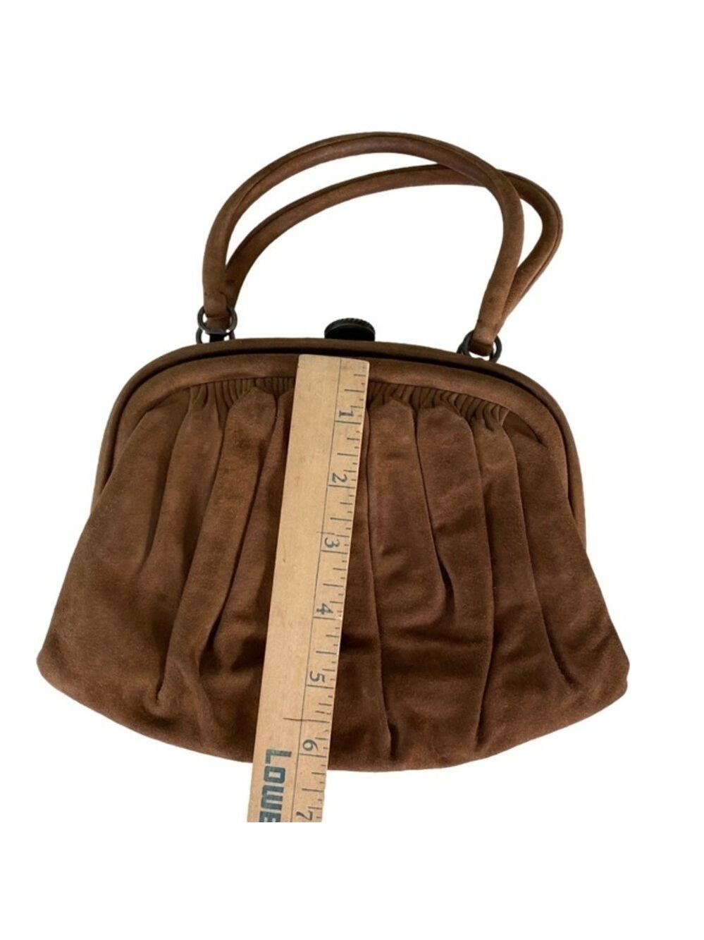 VINTAGE Lamprom Handbag Brown OS - Picture 7 of 7